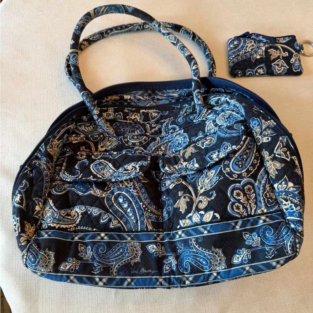 Vera Bradley Blue Paisley Women's Bag and wallet